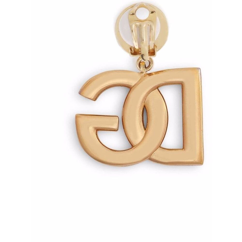Dolce & Gabbana Women Clip Earrings With Dg Logo - Picture 3 of 3